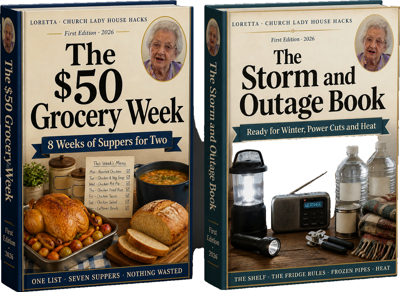 The $50 Grocery Week and The Storm and Outage Book