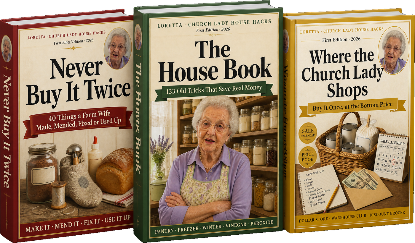 The House Book, Never Buy It Twice and Where the Church Lady Shops